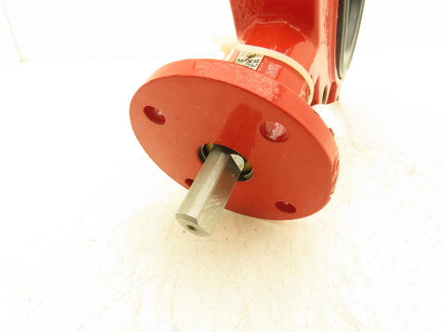 Bray 310400-11010390 4" Lugged Butterfly Valve Bare Stem Red 8-Lug M1210