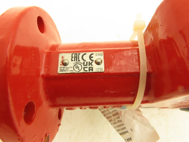 Bray 310400-11010390 4" Lugged Butterfly Valve Bare Stem Red 8-Lug M1210