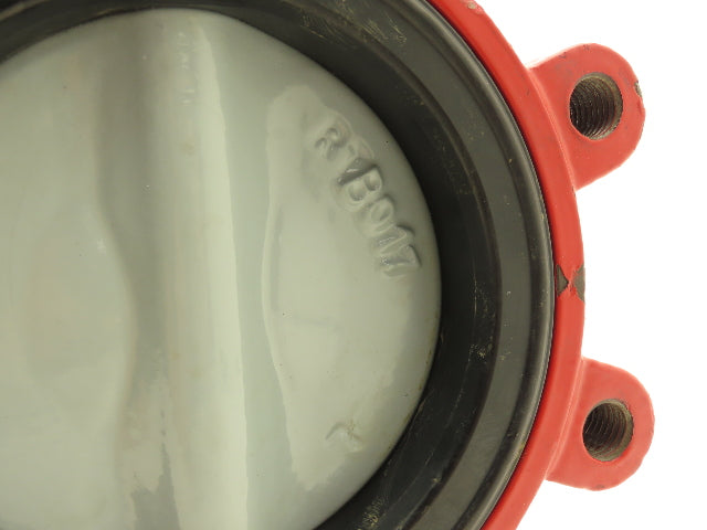 Bray TB028 6" Lugged Butterfly Valve Bare Stem Red 8-Lug BCH 0038 PRC