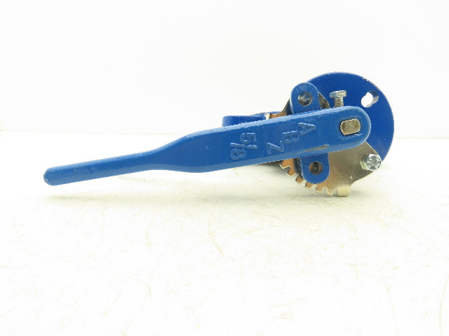 ABZ Valve API609 4" Lugged Butterfly Valve Manual Handle Blue SS316/416