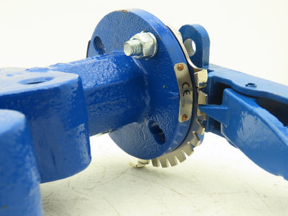 ABZ Valve API609 4" Lugged Butterfly Valve Manual Handle Blue SS316/416