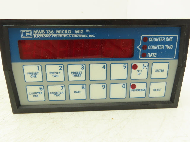 Danaher Controls / ECCI HB-1360-0000 MWB136 Micro-Wiz Counter 8-Digit 117VAC