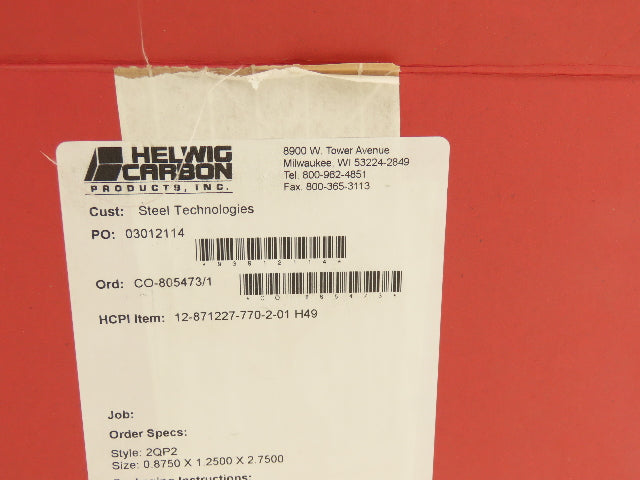 Helwig Carbon Products 12-871227-770-2-01 DC Motor Brushes Lot of 9