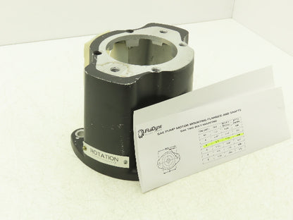 NEMA 182/184T C-Face Motor Pump Adapter Aluminum Bell Housing 2-Bolt Pump SAE-B