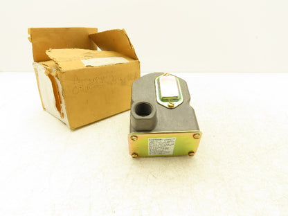 Barksdale D2T-A3SS-Q24 Pressure or Vacuum Actuated Switch 0.3-3 psi Range
