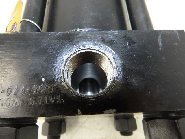 Yates Hydraulic Double Acting Cylinder 3.2" Bore 5" Flange Mount