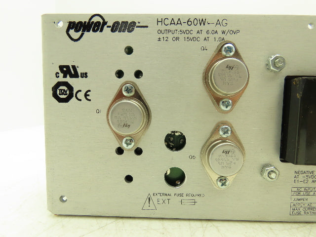 Power One HCAA-60W-AG DC Power Supply 100-240VAC Input 5/12/15VDC Output