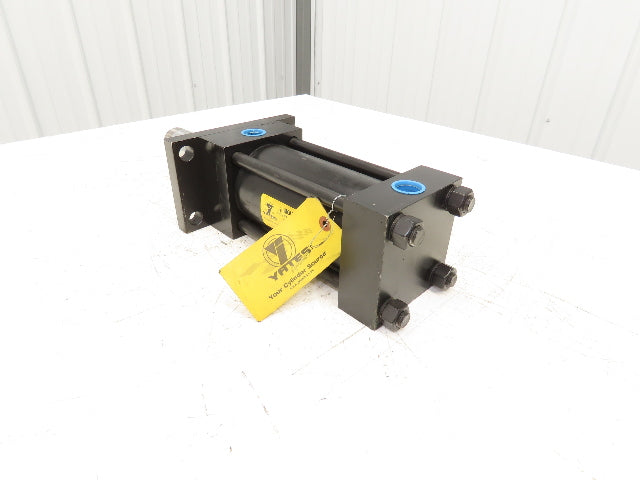 Yates Hydraulic Double Acting Cylinder 3.2" Bore 5" Flange Mount