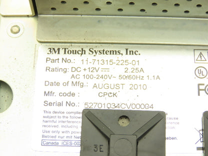 3M Touch Systems 11-71315-225-01 HMI Operator Control Panel Monitor *See Photos