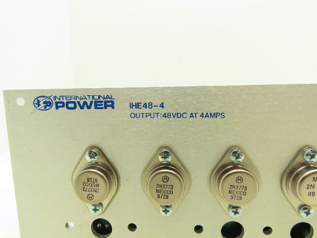 International IHE-48-4 DC Power Supply 100-240VAC 47-63Hz Input 48VDC 4A Output