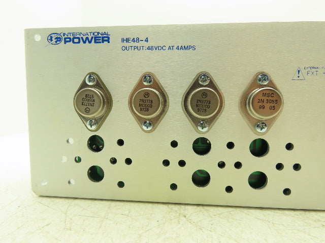 International IHE-48-4 DC Power Supply 100-240VAC 47-63Hz Input 48VDC 4A Output