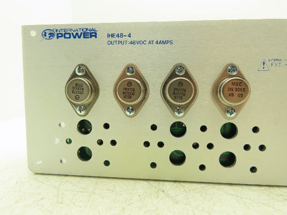 International IHE-48-4 DC Power Supply 100-240VAC 47-63Hz Input 48VDC 4A Output