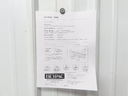 Heypac GX40-SSN Air Driven Hydraulic Pump Power Unit 2Hp 4000 PSI Pneumatic 40:1