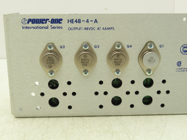 Power One HE48-4-A DC Power Supply 100-240VAC 47-63Hz Input 48VDC 4A Output