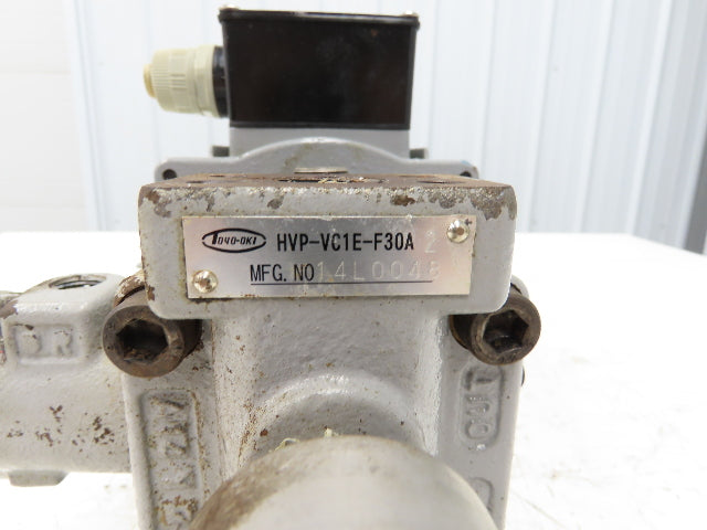 Toyo-Oki TWF4819AT Hydraulic Pump Power Unit 220V 3PH HVP-VC1E-F30A