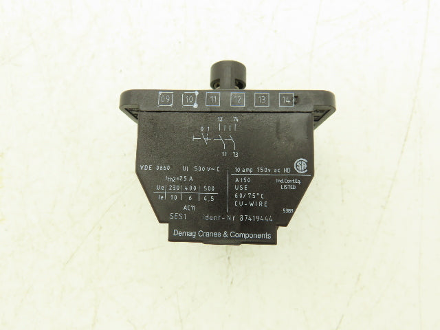 Demag SES1 1OE1S Switching Element Contact Block for Crane Control