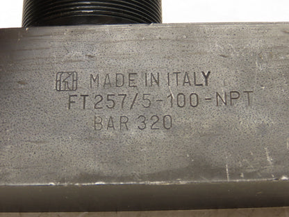 Tognella FT257/5-100 Single-Acting Needle Control Valve SAE O-Ring Threads