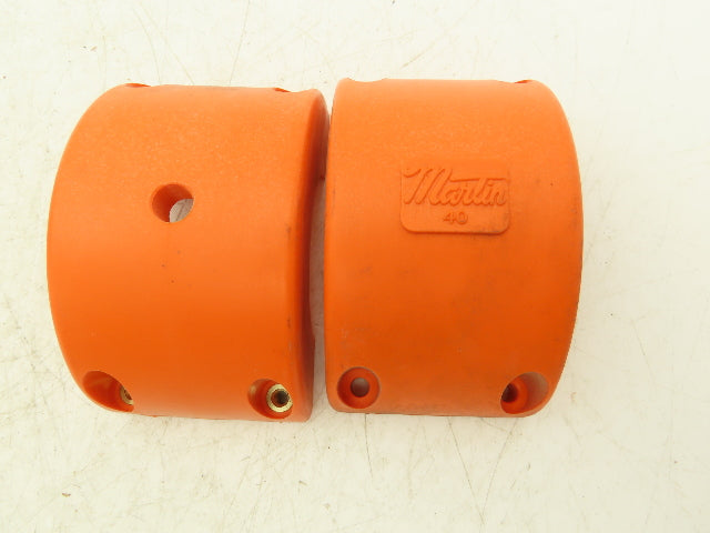 Martin 4016COV Coupling Cover #40 Chain 4" OD x 2" Width Lot Of 2