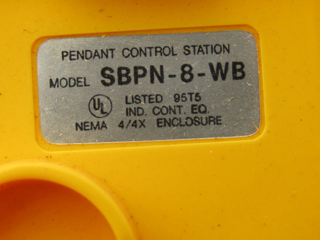 Electromotive Systems SBPN-8-WB Pendant Pushbutton Control Switch 8 Button