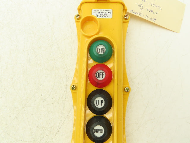 Electromotive Systems SBPN-8-WB Pendant Pushbutton Control Switch 8 Button