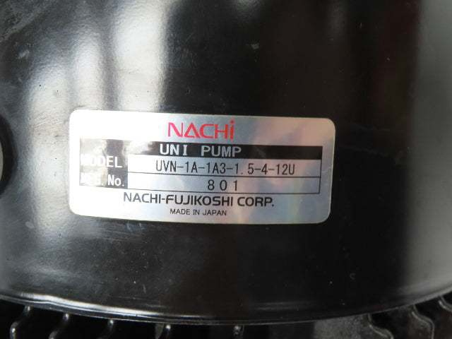 Nachi UNV-1A-1A3-1.5-4-12U Variable Hydraulic Uni-Pump 1.5kw 220V TWFB807ABCEAF