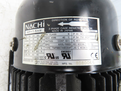 Nachi UNV-1A-1A3-1.5-4-12U Variable Hydraulic Uni-Pump 1.5kw 220V TWFB807ABCEAF