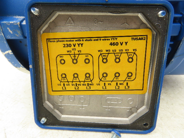 Elektro Drive MTOML71B4/2 AC Motor .37kw .5Hp 1656rpm 230/460V 3PH IEC 71 Frame