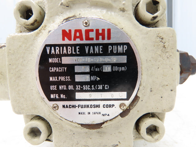 Nachi VDR-1B-1A3-U-22 Variable Hydraulic Uni-Pump 7MPa 1.5kw 220V