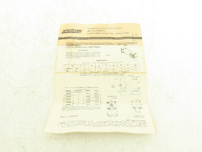 Speedaire 2W489 Pneumatic Air / Hydraulic Cylinder 6" Bore 4" Stroke 250/400PSI