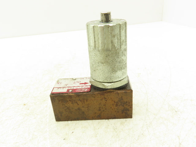 Toyo-oki Kogyo HF3-CT30-03B Hydraulic Manual Flow Control Valve 3/8" NPT