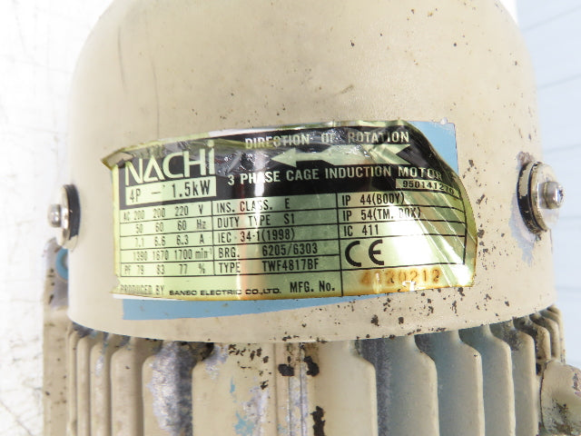 Nachi UVN-1A-1A3-1.5-4-11 Variable Hydraulic Uni-Pump 3.8gpm 1160psi 1.5kw 220V