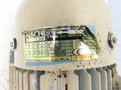 Nachi UVN-1A-1A3-1.5-4-11 Variable Hydraulic Uni-Pump 3.8gpm 1160psi 1.5kw 220V