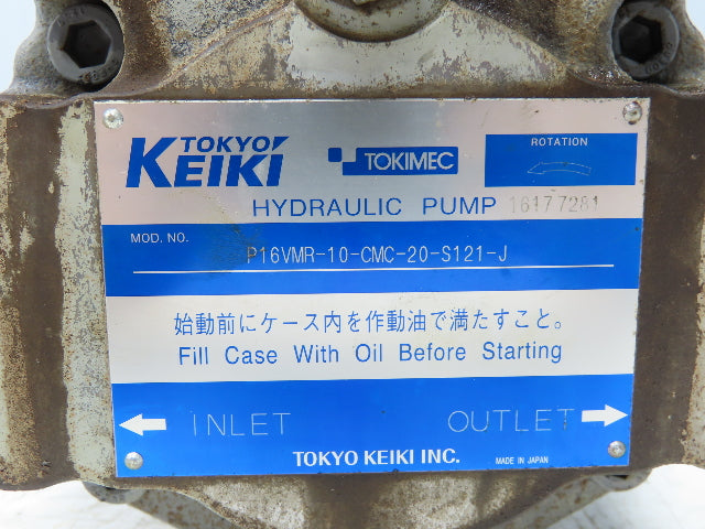 Tokimec LTIS-NR Hydraulic Pump Power Unit 220V 3PH P16VMR-10-CMC-20-S121-J