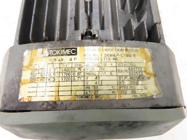 Tokimec LTIS-NR Hydraulic Pump Power Unit 220V 3PH Broken Mounting Feet