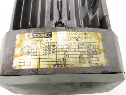 Tokimec LTIS-NR Hydraulic Pump Power Unit 220V 3PH Broken Mounting Feet