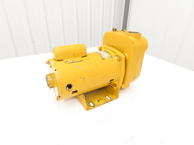 Monarch BE-S75 Sewage Effluent Sump Pump 1.25"NPT 3/4Hp 115/230V Self Priming