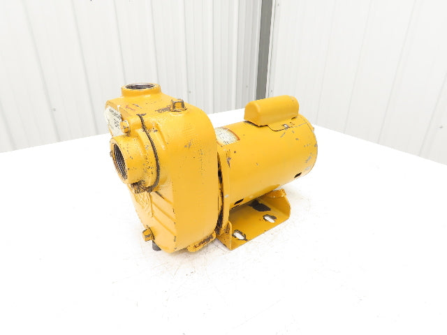 Monarch BE-S75 Sewage Effluent Sump Pump 1.25"NPT 3/4Hp 115/230V Self Priming