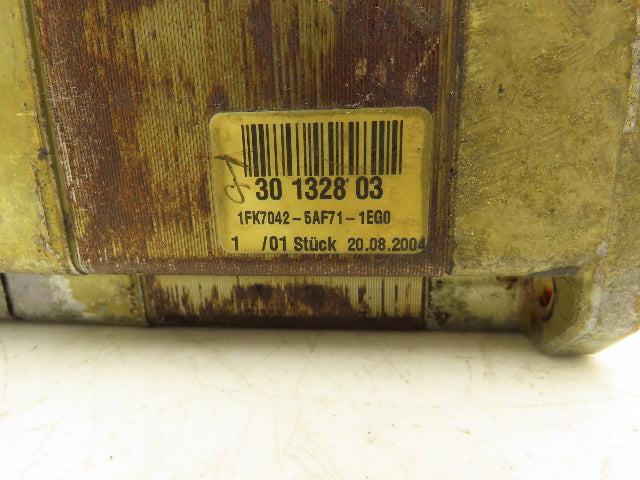 Siemens 1FK7042-5AF71-1EG0 AC Servo Motor 0.82kW 9000rpm W/A-2048 Encoder *Read