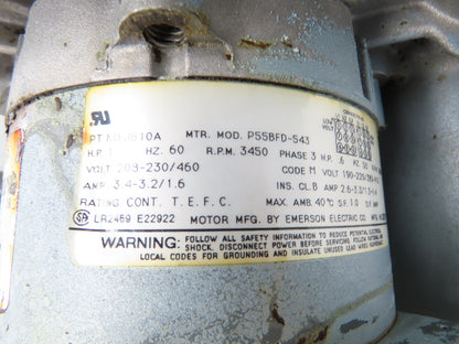 Gast R4310A-2 Regenair Regenerative Blower Vacuum Pump 92cfm 1Hp 230/460V 3PH