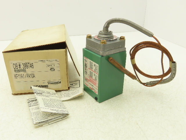Asco KF11A1/PA10A Temperature Switch Assy W/Sensor Limit Control 120/250VAC