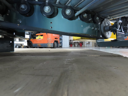 Hytrol 18"x 90° RH Curve Accumulation Roller Conveyor 15"BF V-Belt Slave Drive