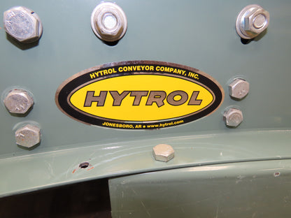 Hytrol 18"x 90° RH Curve Accumulation Roller Conveyor 15"BF V-Belt Slave Drive