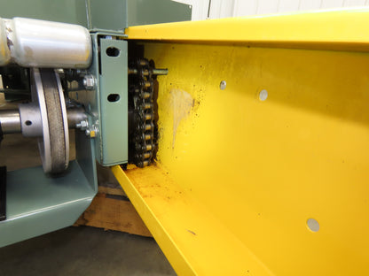 Hytrol 18"x 90° RH Curve Accumulation Roller Conveyor 15"BF V-Belt Slave Drive