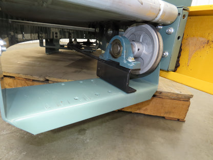 Hytrol 18"x 90° RH Curve Accumulation Roller Conveyor 15"BF V-Belt Slave Drive