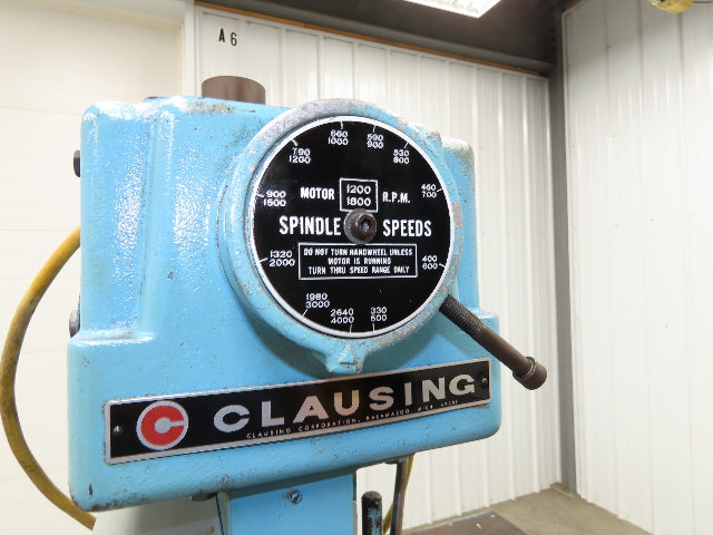 Clausing 20" Variable Speed Drill Press Weld Table 48x48" Wilton Bullet Vise