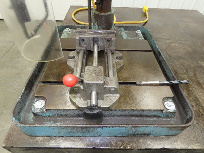 Clausing 20" Variable Speed Drill Press Weld Table 48x48" Wilton Bullet Vise