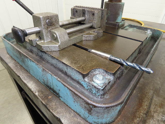 Clausing 20" Variable Speed Drill Press Weld Table 48x48" Wilton Bullet Vise