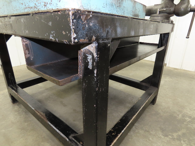 Clausing 20" Variable Speed Drill Press Weld Table 48x48" Wilton Bullet Vise