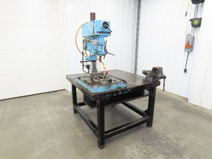 Clausing 20" Variable Speed Drill Press Weld Table 48x48" Wilton Bullet Vise