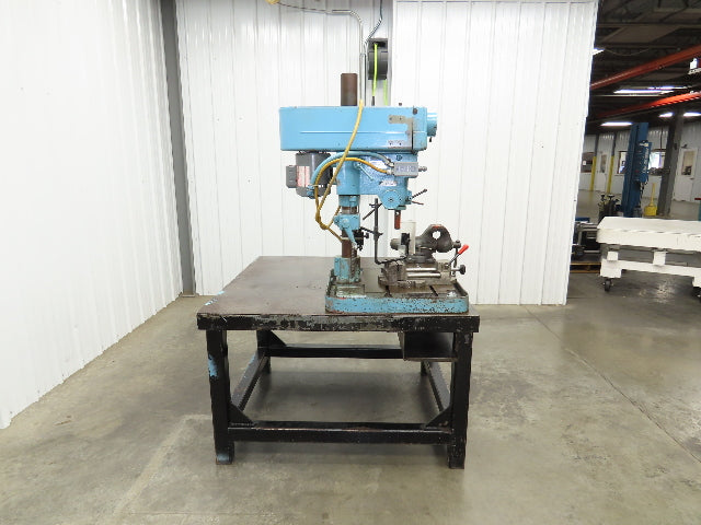 Clausing 20" Variable Speed Drill Press Weld Table 48x48" Wilton Bullet Vise
